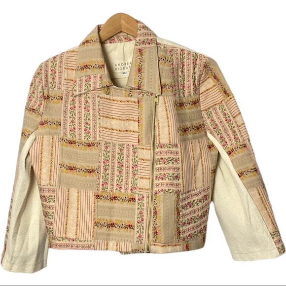 Andrea Diodati patchwork moto jacket